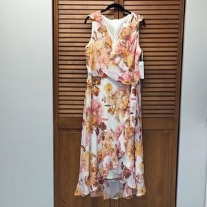 London times ruffled maxi dress
